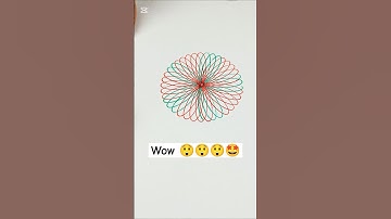 Spirograph #art #spirograph #ytshorts #relaxing #satisfying #drawing #spiroart