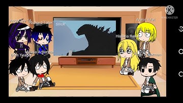 Aot react to If Godzilla was in Jurassic World Slick