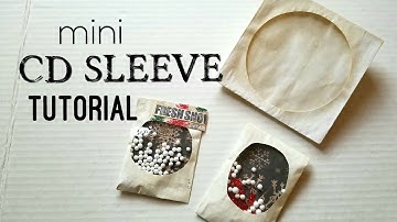 Tutorial | How to Make a Mini CD Sleeve to use in Junk Journals