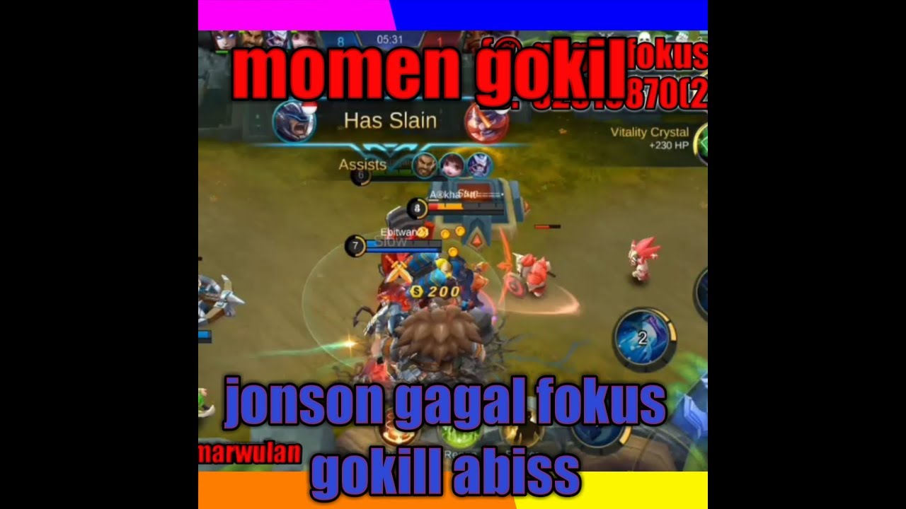 Viral Momen Jhonson Gagal Fokus Gokil Lucu Mobile Legend YouTube
