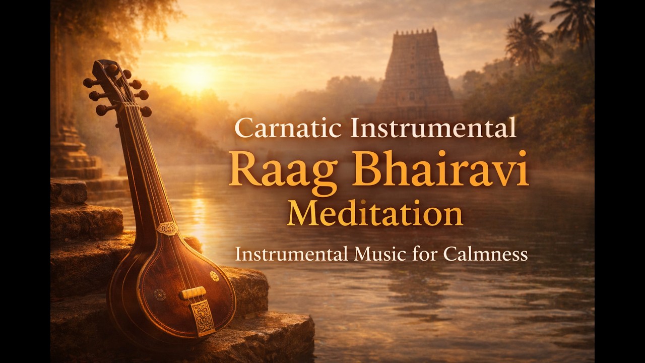 Morning Raaga Bhairavi Instrumental | Deep Sleep Indian Meditation Music | Focus Study Instrumental