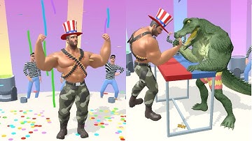 MUSCLE RUSH Gameplay All Levels Walkthrough Games New Update Level 15-16 | A50CQP