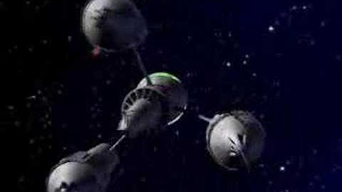 Blakes 7 CG Liberator vs. Pursuit Ship