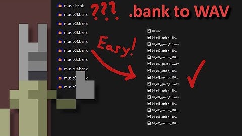 How to convert .bank files to .WAV files