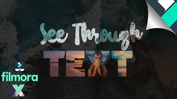 How to Place a Video Inside Text In Filmora X Tutorial | Text Darken/Overlay Effect