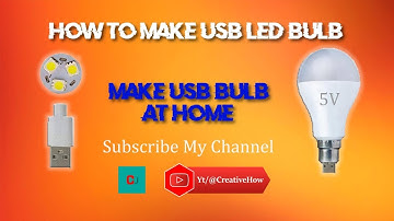 Make This AMAZING Mini USB LED Bulb #diy @creativehow #edit