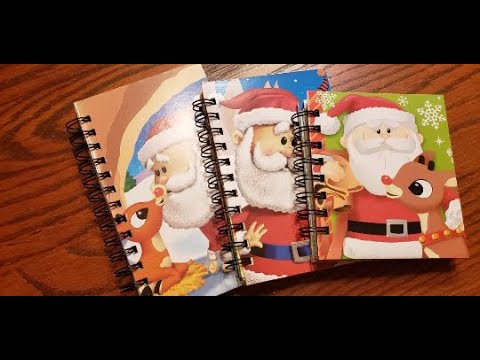 How to Make Mini Notebooks / Mini Junk Journals out of Board Books #holidaycraftwithus