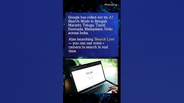 Google launches AI search in local Indian language languages #ai #google #trending