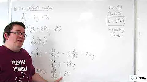 A-Level Further Maths I1-05 1st Order Differential Equations: Integrating Factors