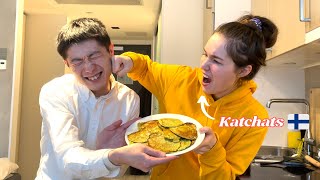 Making Traditional Finnish Spinach Pancakes with a Finnish YouTuber, Katchats Finnish by Daiki Yoshikawa 5,296 views 3 months ago 20 minutes