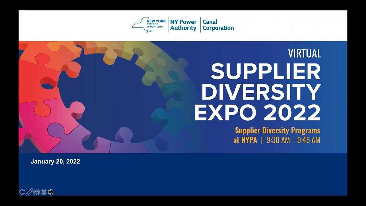 Supplier Diversity Expo 2022 Supplier Diversity Programs at NYPA