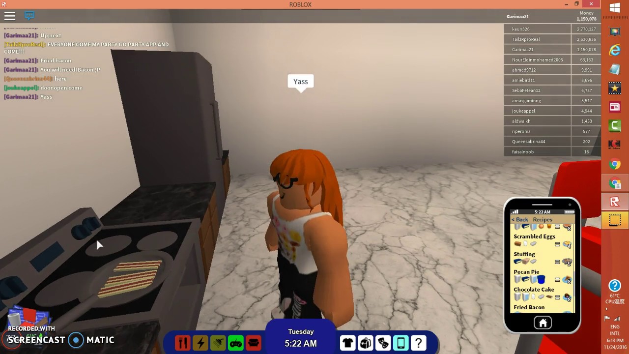 New Cooking Recipes In Rocitizens Cooking With Gigi Xd Youtube - cooking recipes for roblox rocitizens get robux for free 2019