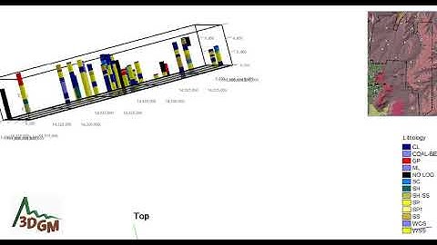 Land development project - prelim 3D model of lithology from 6350 to 6500 ft