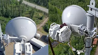 Как работает параболическая антенна радиорелейной связи на базовой станции