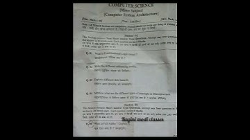 B.sc Computer System Architecture previous yr Holkar paper #holkar #davvindore #computerscience