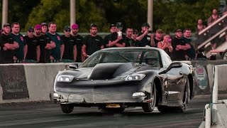 Pro-Mod Vette ROLL RACING on the Drag Strip!?!