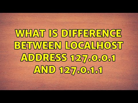 Ubuntu: What is difference between localhost address 127.0.0.1 and 127 ...