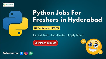 Top Python Jobs for Freshers in Hyderabad | Full-Time IT Roles 2025 | Apply now