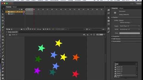 Adobe Animate CC 2017 Creating Animated Frame By Frame  Graphic Symbols For Beginners