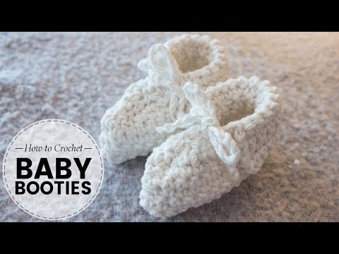 crochet baby booties youtube easy