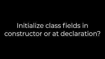 Java :Initialize class fields in constructor or at declaration?(5solution)
