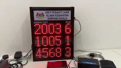 Keypad,  How to call custom number for QMS of Klinik Kesihatan Simpang Kuala,  Alor Setar,  Kedah