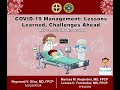 Covid-19 Management: Lessons Learned, Challenges Ahead - May 11, 2020