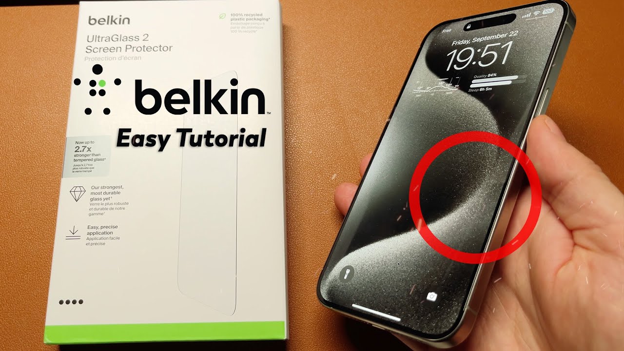 Belkin UltraGlass 2 Screen Protector for iPhone 15 Pro - Apple