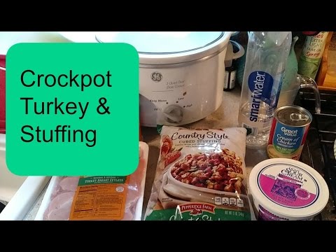 Crockpot Turkey and Stuffing