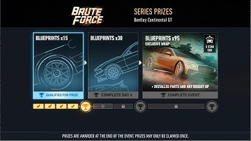 NfS: No Limits - Bentley Continental GT Day4 complete