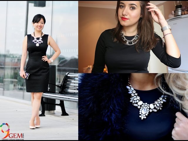 Simple Black Dress with a Statement Necklace | jeanofalltrades