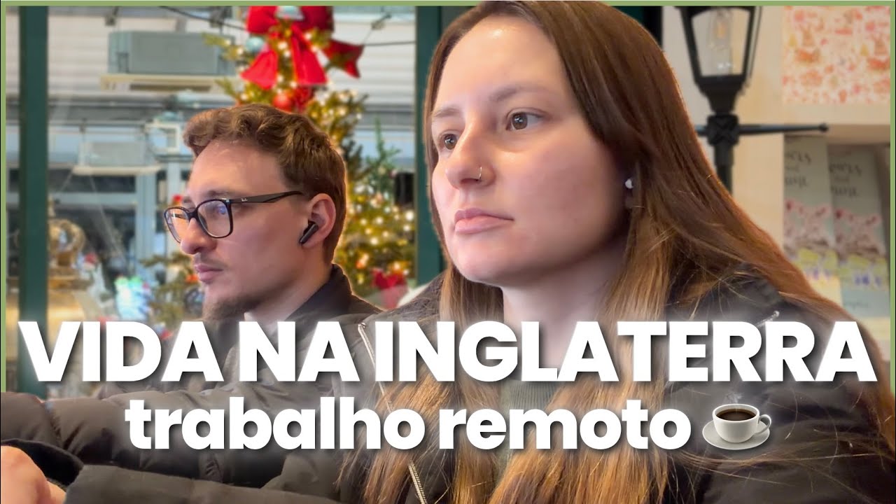 Trabalho remoto na Inglaterra ☕🇬🇧 | rotina no café + revisão do carro (MOT) e clima de Natal 🎄