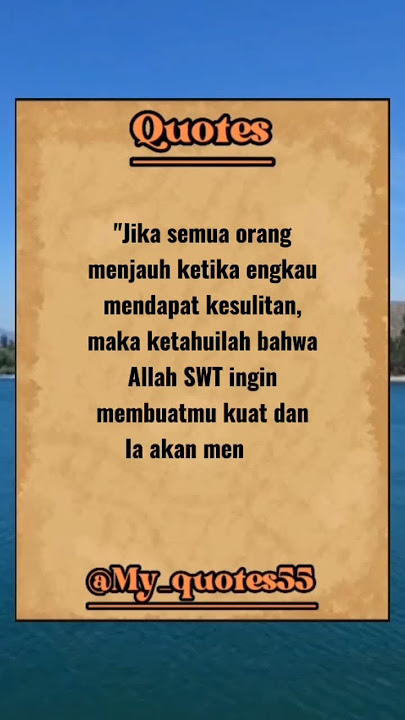 Kata bijak, Ketika semua orang menjauh saat. #katakatabijak #inspirasi #motivasi