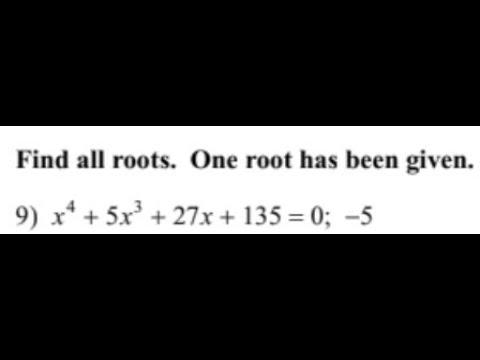 Solving Polynomial Equation