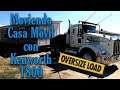 Hauling Mobile Home with Kenworth T800, Oversize Load