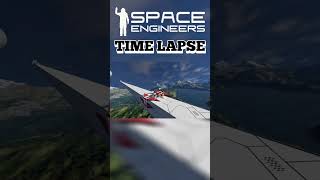 Pipeline For Ice | Space Engineers Space Elevator Again Time Lapse #shorts Part 14