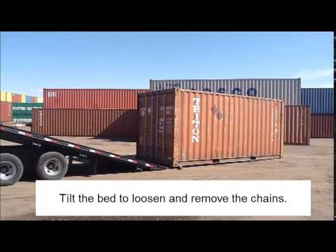 Moving A Shipping Container Without A Forklift Or Crane Youtube