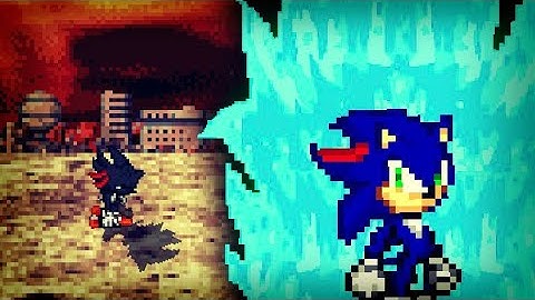 Ultra Shadic vs Dark Hyper Shadic sprite animation