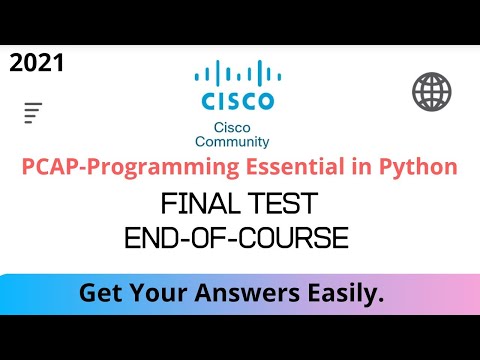 Python Final Test(100%) || Netacad || CISCO