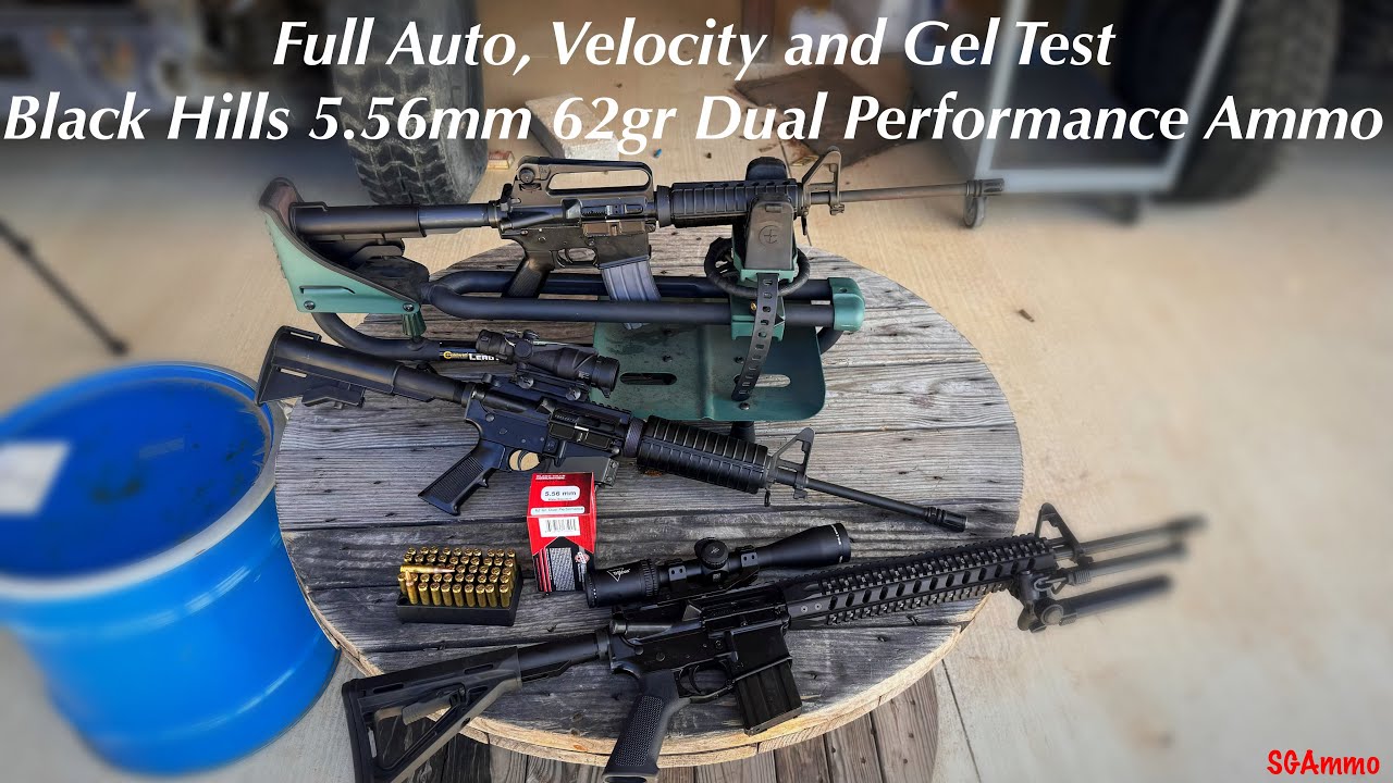 Full Auto, Velocity and Gel Test- Black Hills 5.56mm 62gr Dual ...
