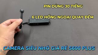 Camera siêu nhỏ s600 plus không dây giá rẻ , camera mini quay đêm wifi full4k xem trên điện thoại