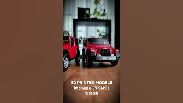Ready for Delivery! Beautifully Crafted 1:32 Scale 3D-Printed Mahindra 🚙✨  #3dprinted #mahindrathar