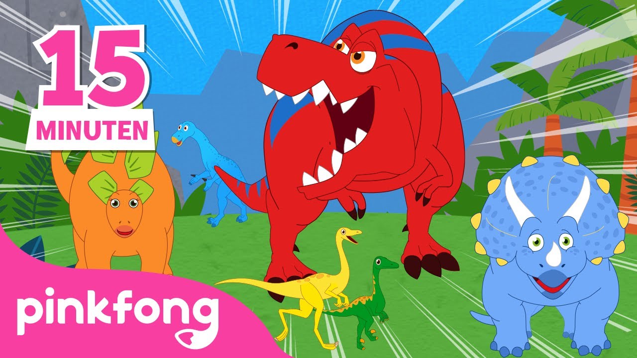 ⁣Dino-Kinderlieder Mix | Dinosaurier Lieder | Pinkfong Lieder für Kinder