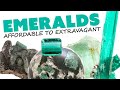 How to collect emeralds  unboxing spheres specimens  cut gems