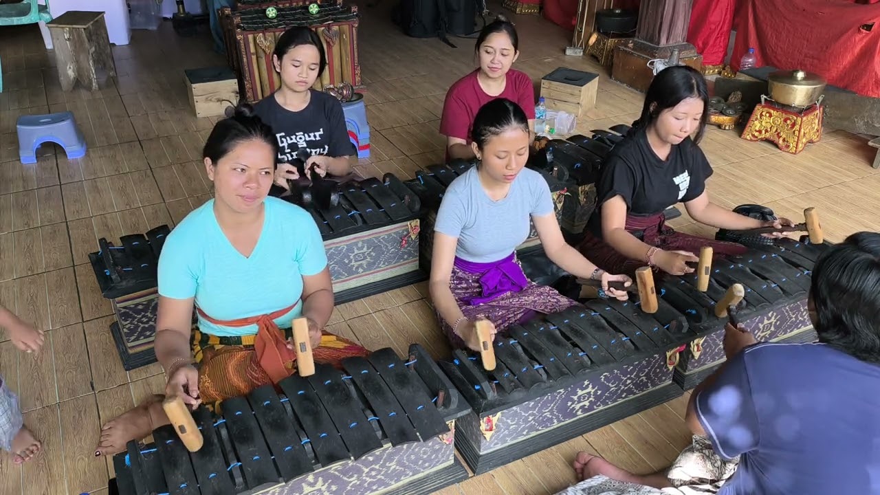 Proses latihan Selonding Wadon Kembang Bali || Selonding Manik Selukat