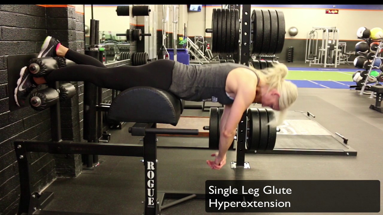Single Leg Glute Hyperextension BY TERIFIT YouTube