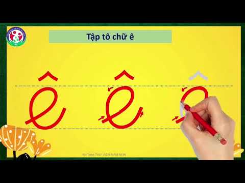 Video Tập tô chữ cái e-ê - youtube