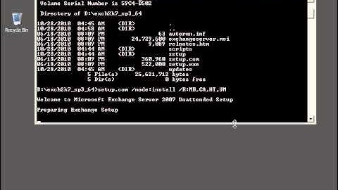 Microsoft Exchange Server 2007 SP3 (Installation or Configuration) on server 2008 R2 with SP1