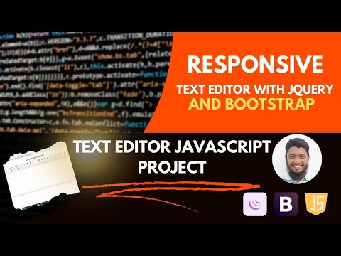 Responsive Text Editor with jQuery and Bootstrap || Developer Rasidul || With Source File