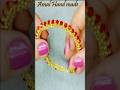 #shorts طريقة صنع اسورة انيقة من خرز الكريستال والخرز الصغير /Jewelry making at home